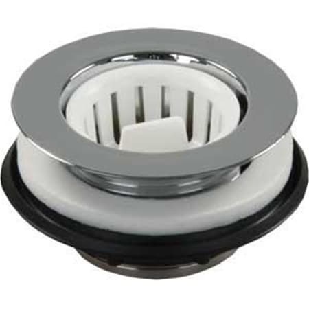 Powerhouse 95035 Screw In Basket Strainer; Chrome PO367542